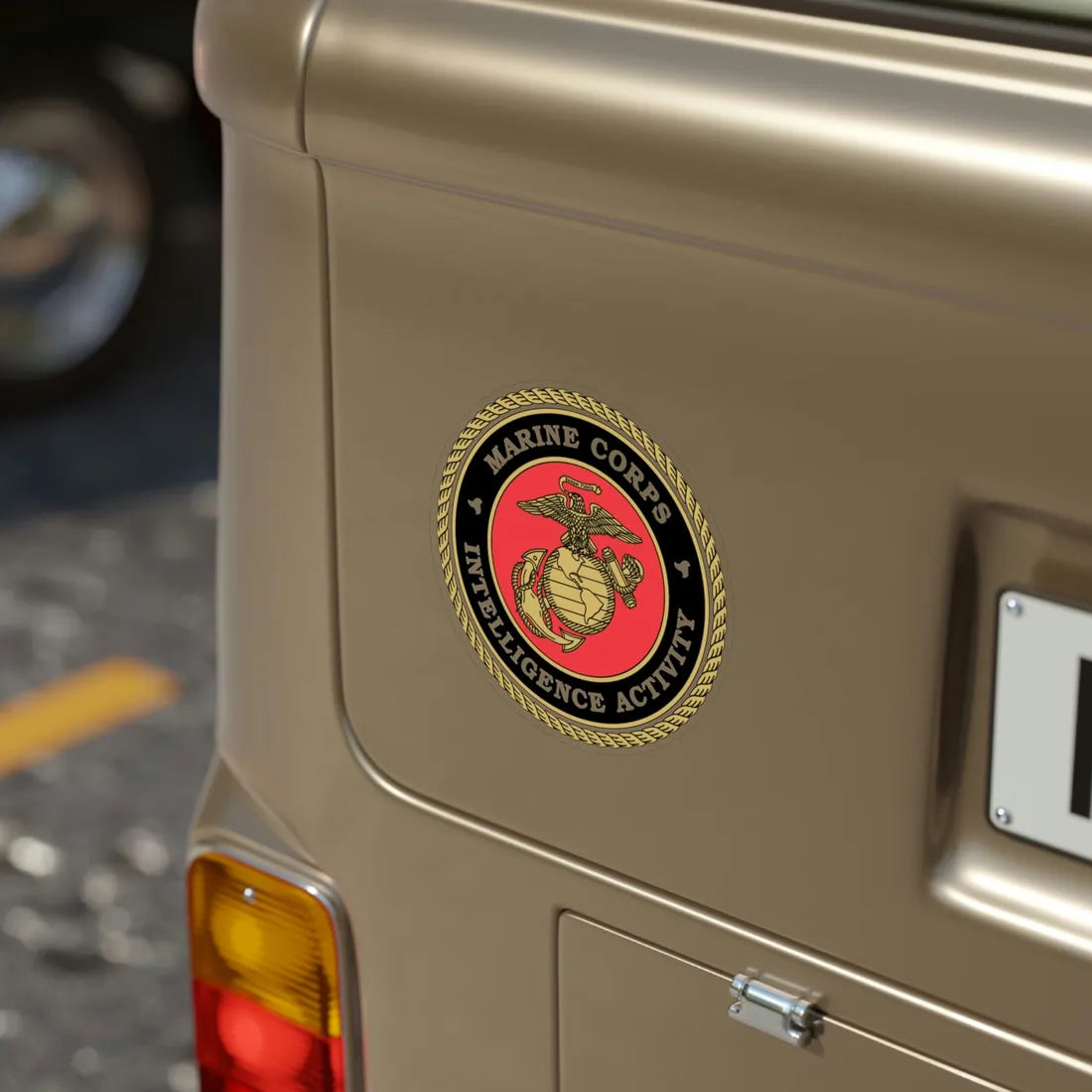 USMC Intell Acticity (USMC) Transparent STICKER Die-Cut Vinyl Decal - The Sticker Space