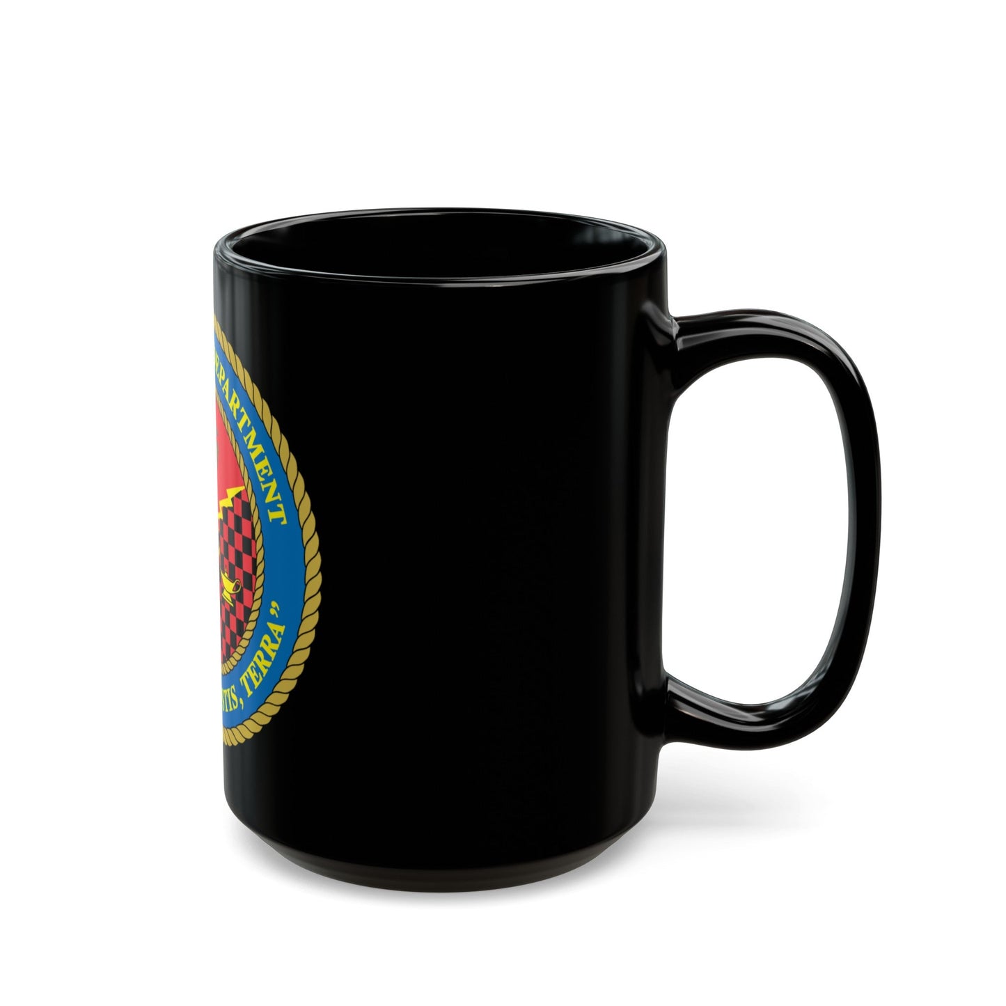 USMC Intell Dept (USMC) Black Coffee Mug-The Sticker Space