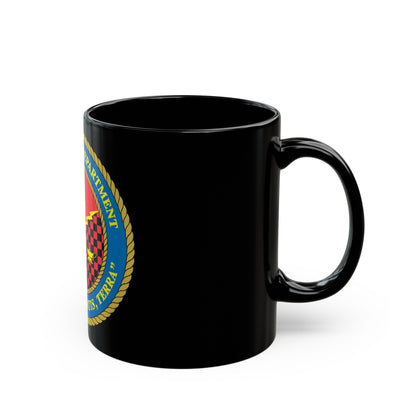 USMC Intell Dept (USMC) Black Coffee Mug-The Sticker Space