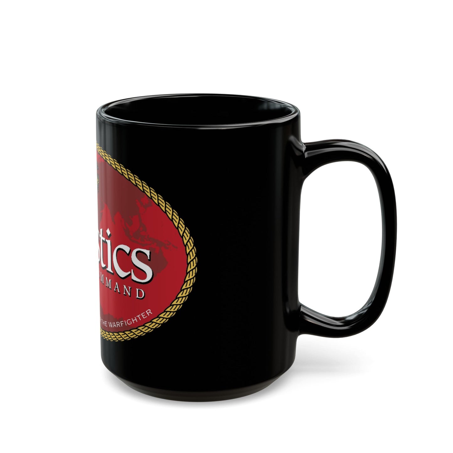 USMC Logistics Command (USMC) Black Coffee Mug-The Sticker Space
