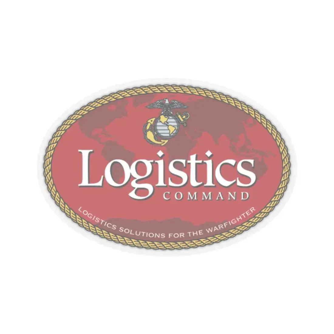 USMC Logistics Command (USMC) STICKER Vinyl Kiss-Cut Decal 2 Inch Transparent - The Sticker Space