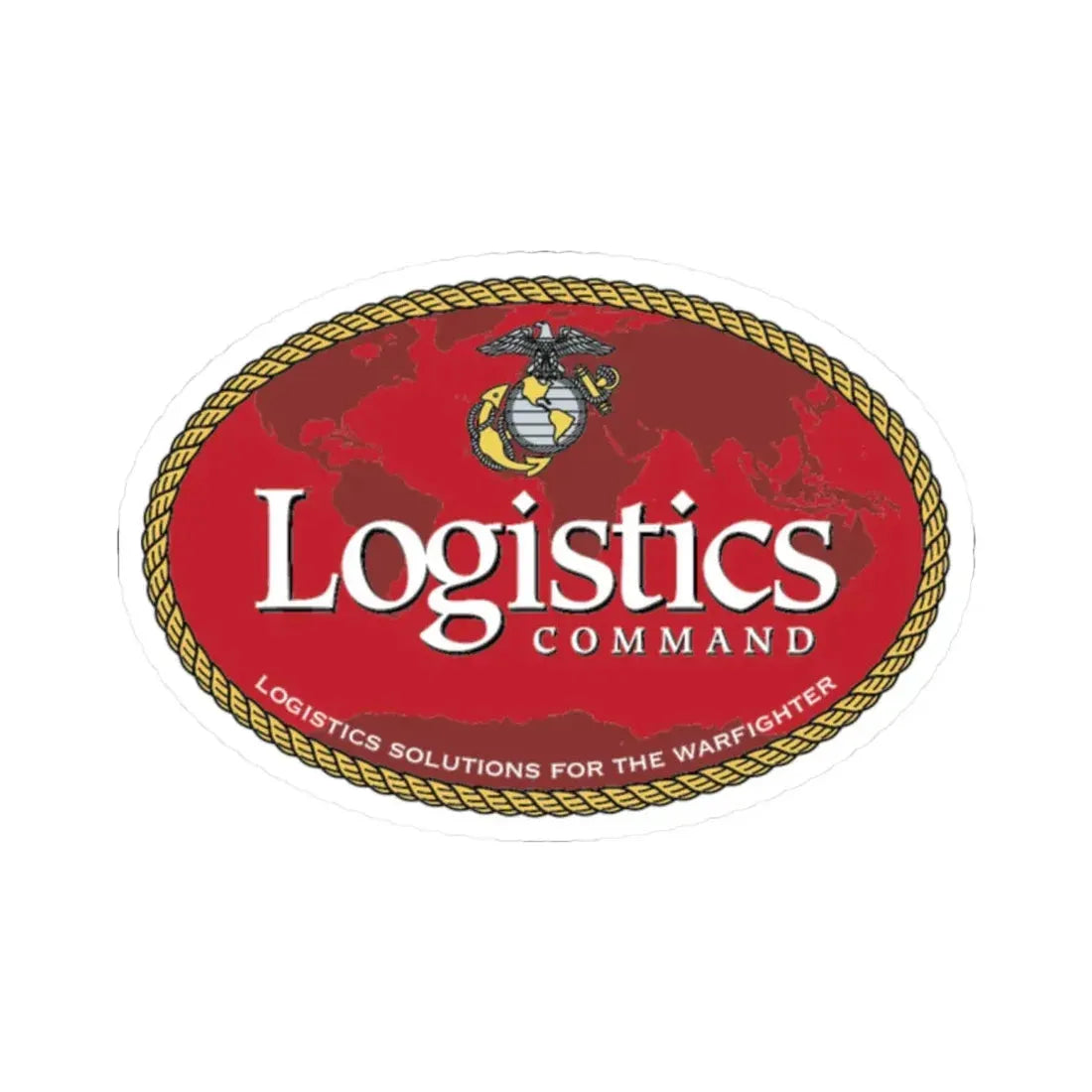 USMC Logistics Command (USMC) STICKER Vinyl Kiss-Cut Decal 2 Inch White - The Sticker Space