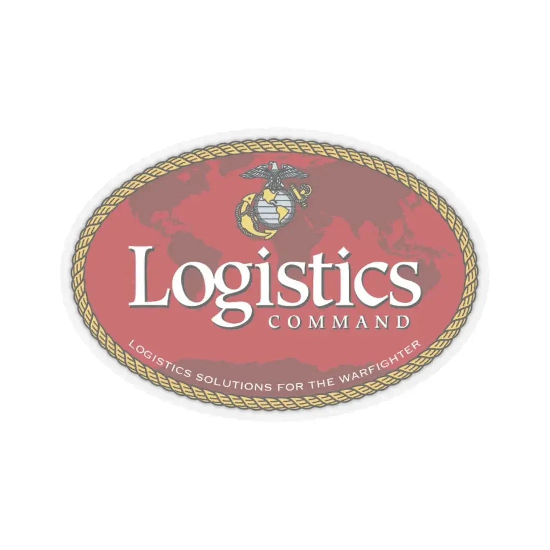 USMC Logistics Command (USMC) STICKER Vinyl Kiss-Cut Decal 6 Inch Transparent - The Sticker Space