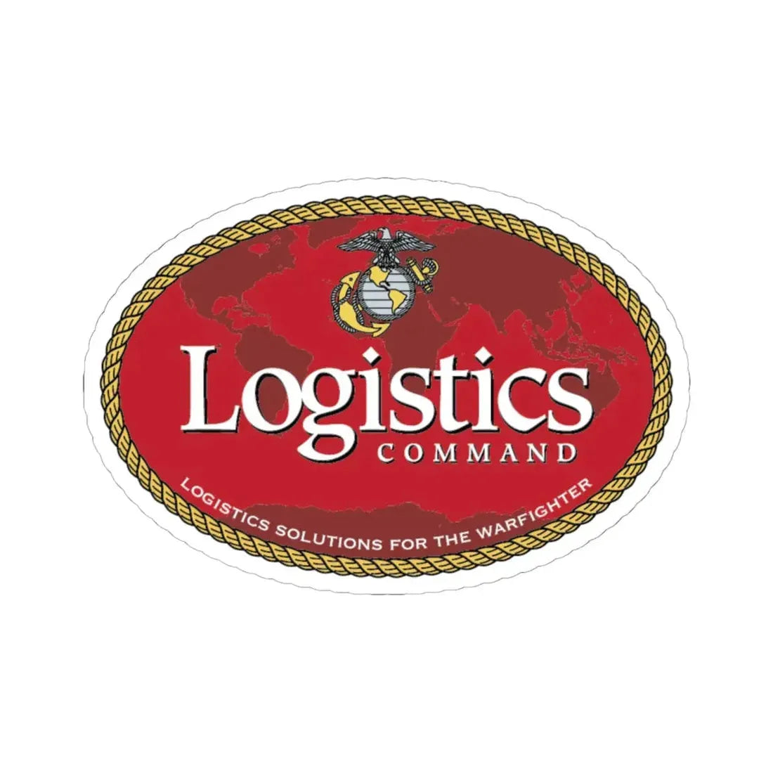 USMC Logistics Command (USMC) STICKER Vinyl Kiss-Cut Decal 6 Inch White - The Sticker Space