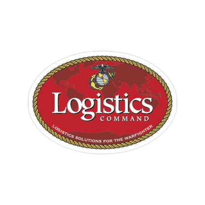 USMC Logistics Command (USMC) Transparent STICKER Die-Cut Vinyl Decal-2 Inch-The Sticker Space