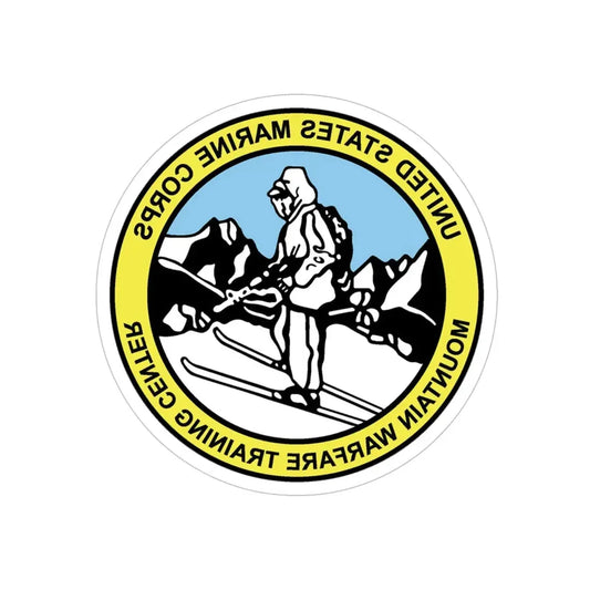 USMC MWTC (USMC) REVERSE PRINT Transparent Die-Cut STICKER 6 Inch Die-Cut Transparent - The Sticker Space