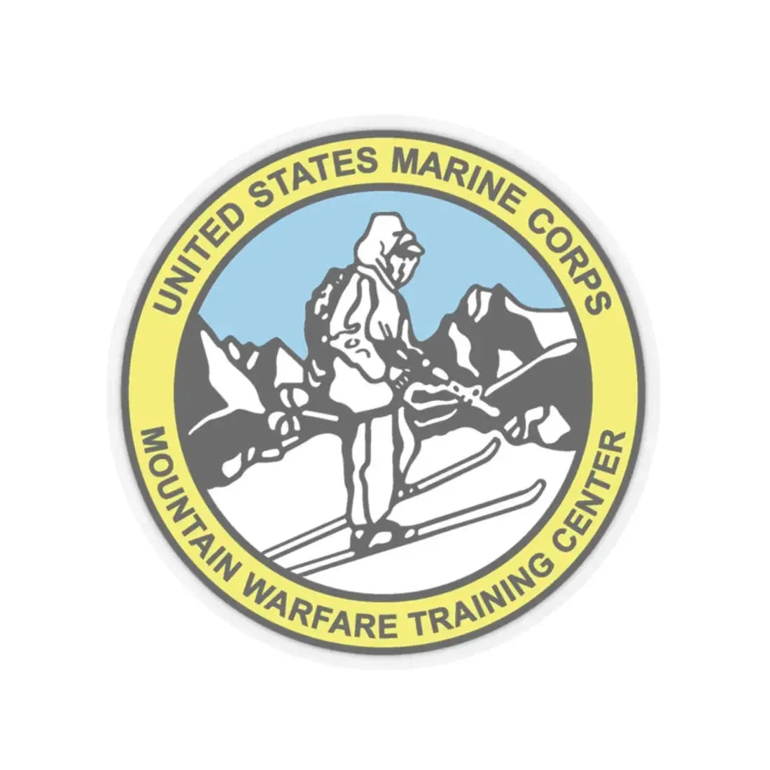 USMC MWTC (USMC) STICKER Vinyl Kiss-Cut Decal 2 Inch Transparent - The Sticker Space