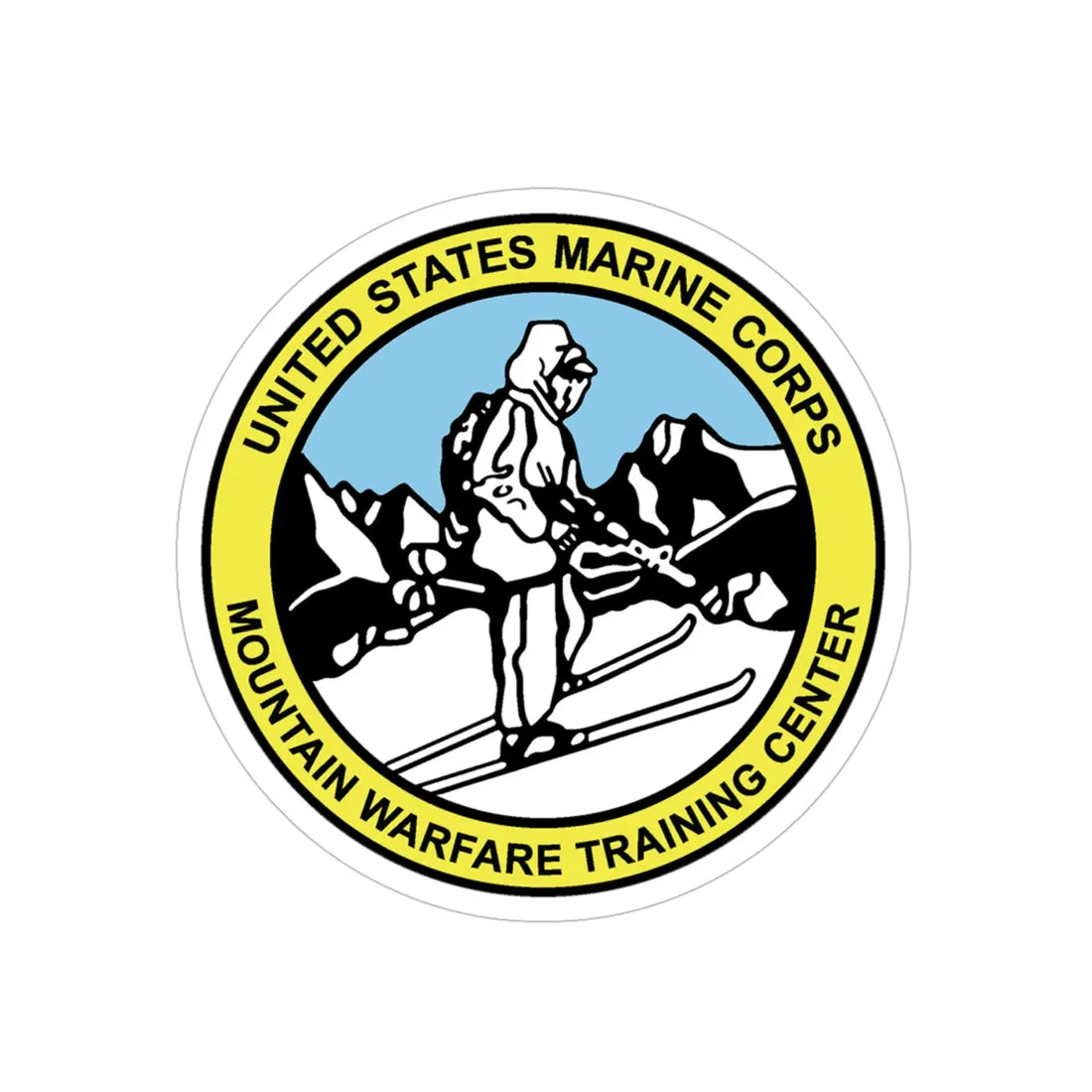 USMC MWTC (USMC) Transparent STICKER Die-Cut Vinyl Decal 6 Inch - The Sticker Space
