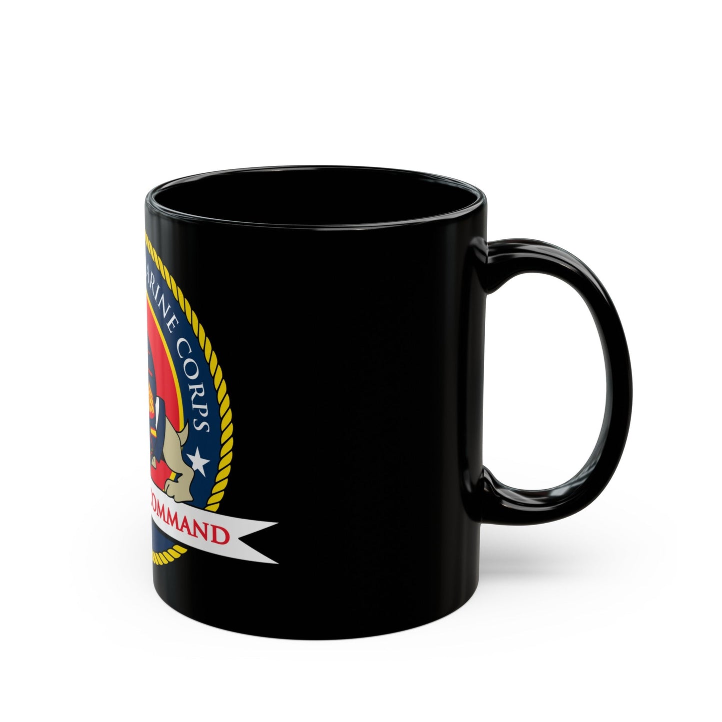 USMC Recruiting Command (USMC) Black Coffee Mug-The Sticker Space