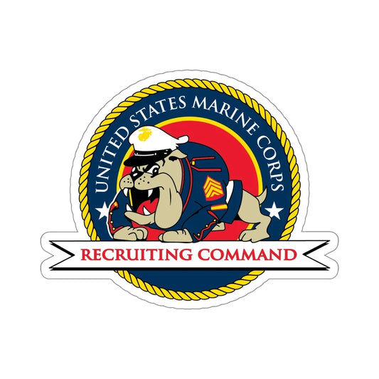USMC Recruiting Command (USMC) STICKER Vinyl Die-Cut Decal 6 Inch - The Sticker Space