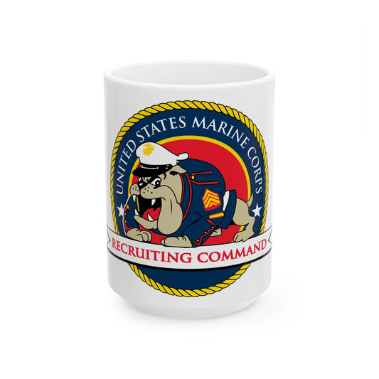 USMC Recruiting Command (USMC) White Coffee Mug-15oz-The Sticker Space