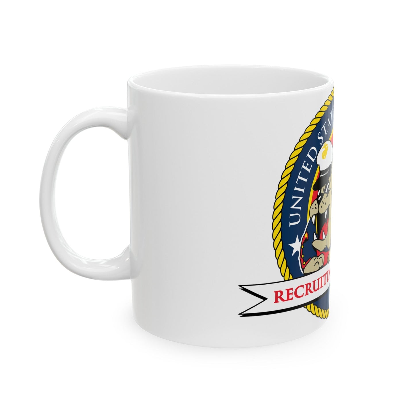 USMC Recruiting Command (USMC) White Coffee Mug-The Sticker Space