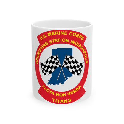 USMC Recruiting Station Indianapolis (USMC) White Coffee Mug