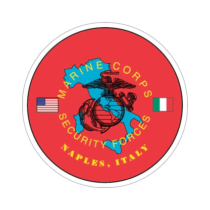 USMC Sec Forces Naples (USMC) STICKER Vinyl Die-Cut Decal 5 Inch - The Sticker Space