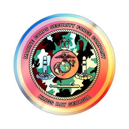 USMC SFC Georgia (USMC) Holographic STICKER Die-Cut Vinyl Decal 6 Inch Holographic - The Sticker Space
