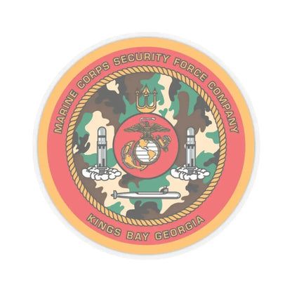USMC SFC Georgia (USMC) STICKER Vinyl Kiss-Cut Decal 4 Inch Transparent - The Sticker Space