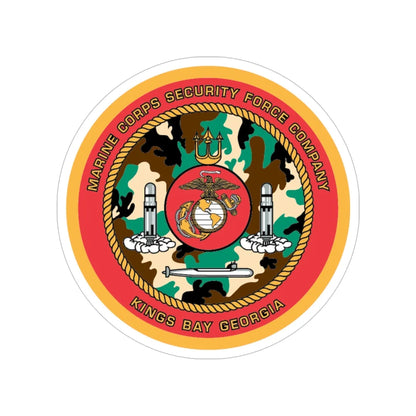 USMC SFC Georgia (USMC) Transparent STICKER Die-Cut Vinyl Decal 6 Inch - The Sticker Space