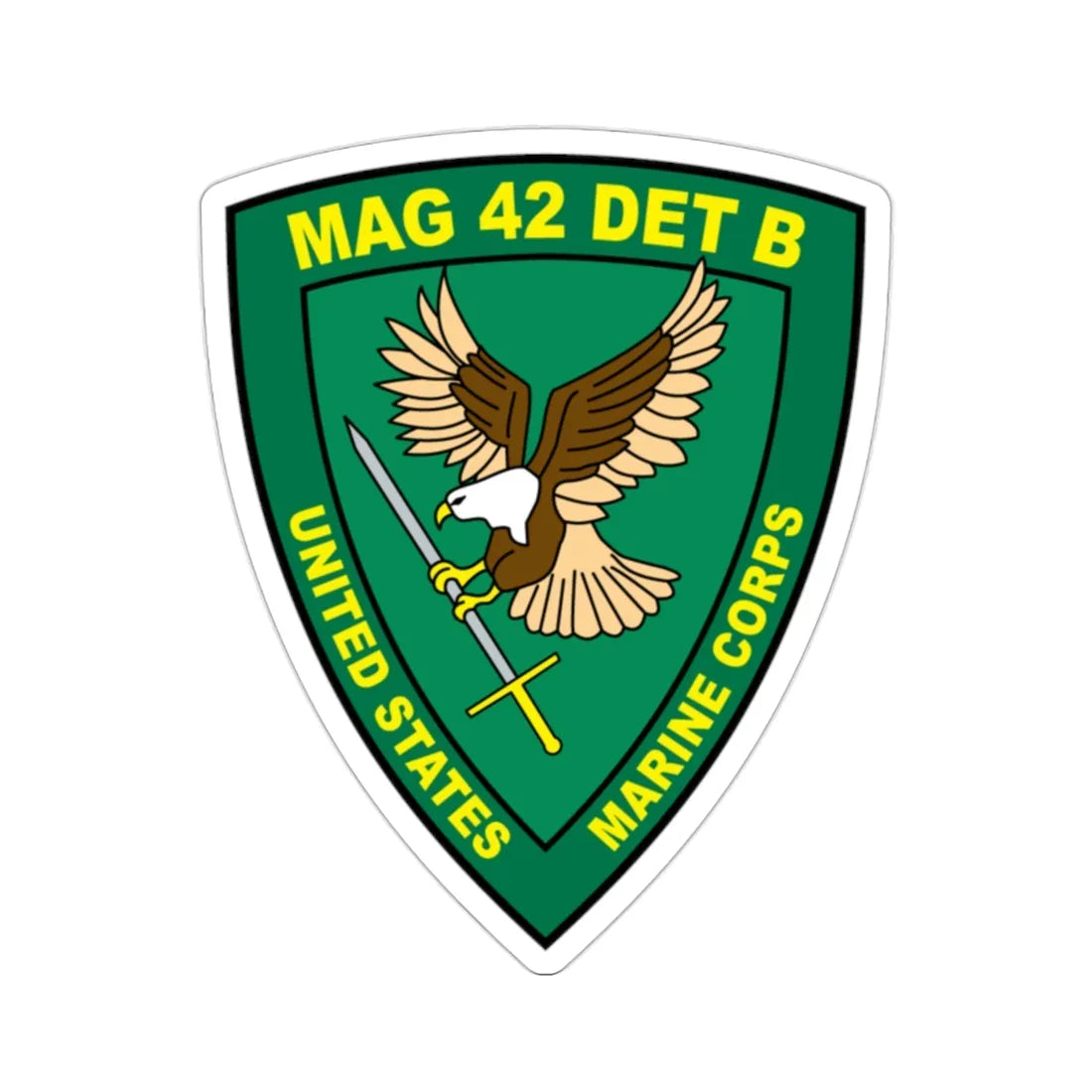 USMC United States Marine Corps MAG 42 DET B (USMC) STICKER Vinyl Die-Cut Decal 2 Inch - The Sticker Space