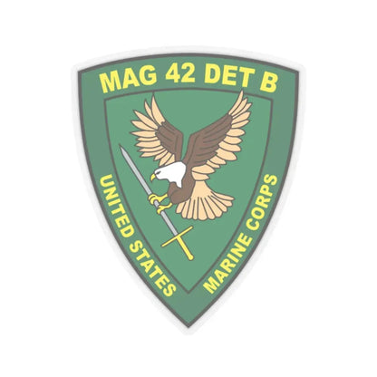 USMC United States Marine Corps MAG 42 DET B (USMC) STICKER Vinyl Kiss-Cut Decal 2 Inch Transparent - The Sticker Space