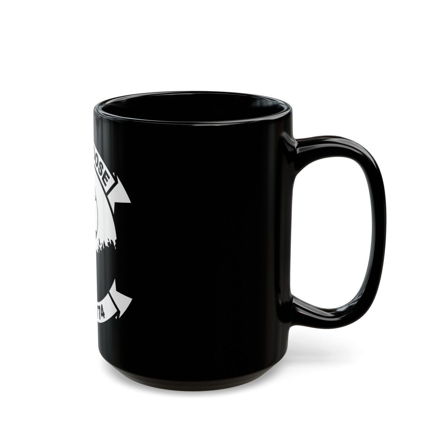 USMC United States Marine Corps Wild Goose HMM 774 (USMC) Black Coffee Mug-The Sticker Space