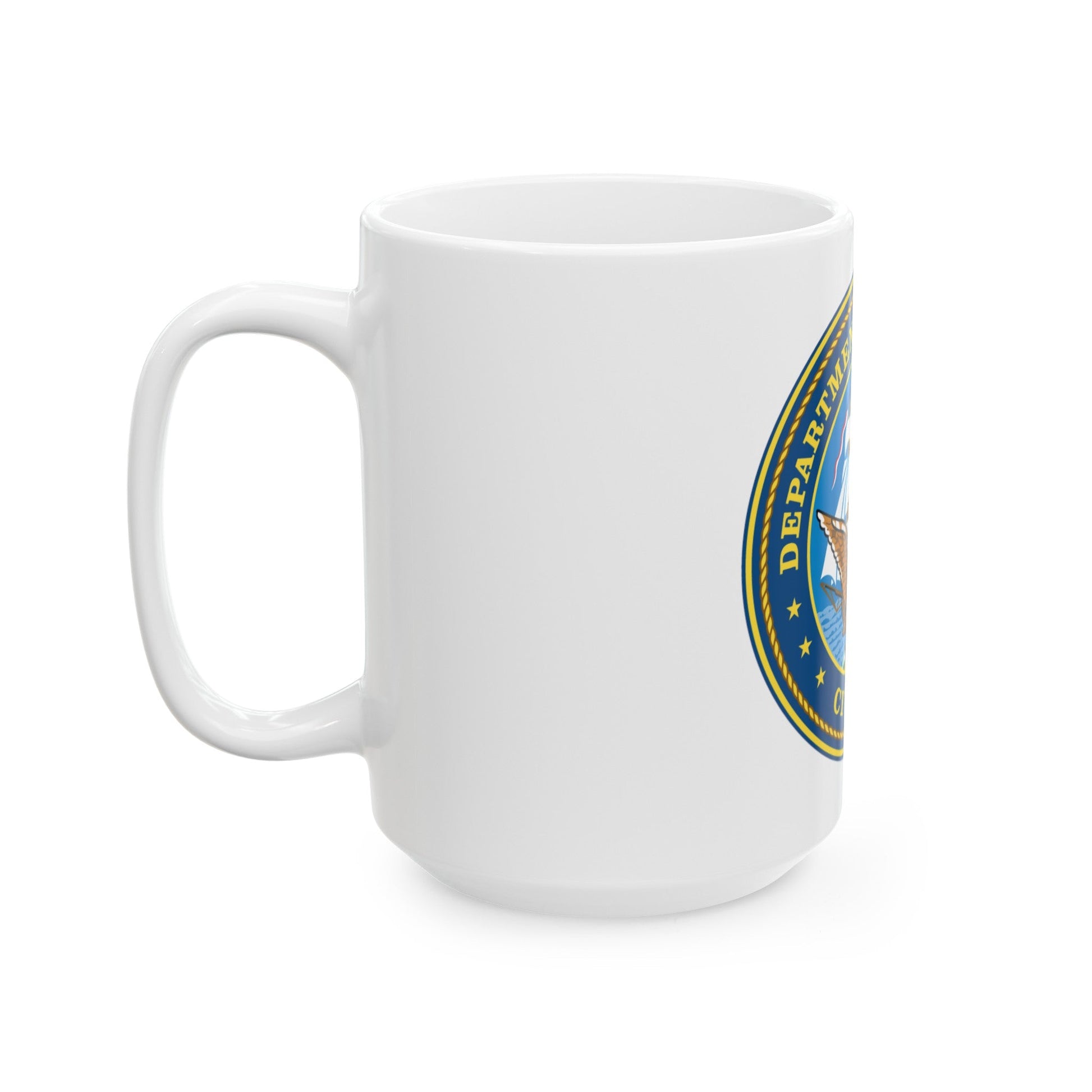 USN Department Of The Navy Civilian (U.S. Navy) White Coffee Mug-The Sticker Space