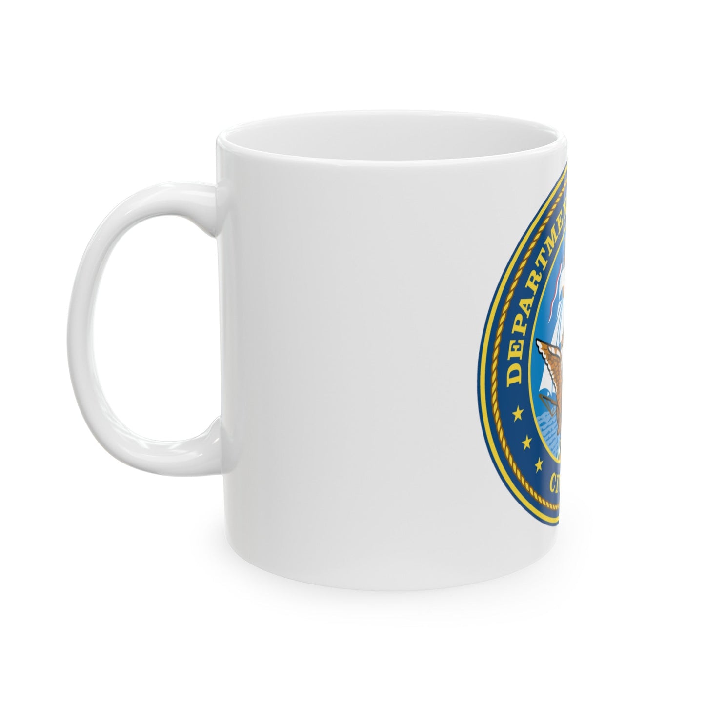 USN Department Of The Navy Civilian (U.S. Navy) White Coffee Mug-The Sticker Space