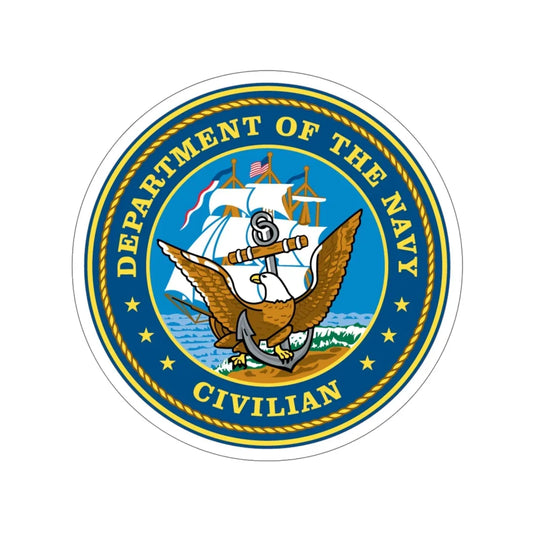 USN Department Of The Navy Civilian (U.S. Navy) STICKER Vinyl Die-Cut Decal 6 Inch - The Sticker Space