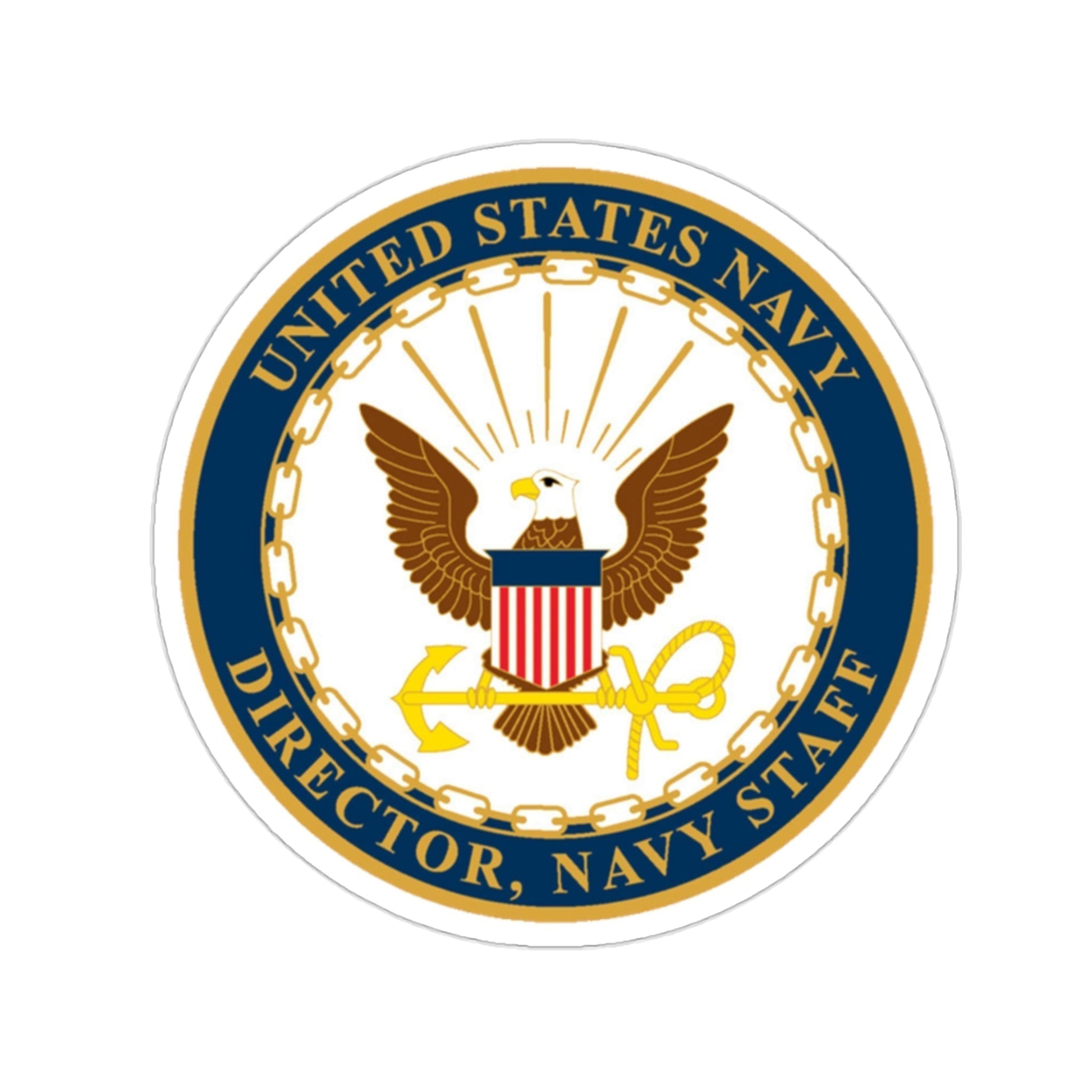 USN DIR NAVY STAFF (U.S. Navy) STICKER Vinyl Die-Cut Decal-2 Inch-The Sticker Space