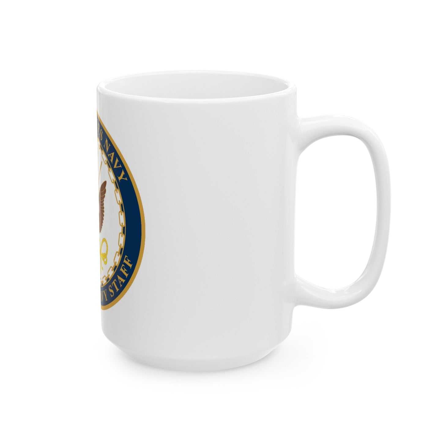 USN DIR NAVY STAFF (U.S. Navy) White Coffee Mug-The Sticker Space