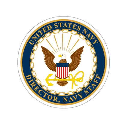 USN DIR NAVY STAFF (U.S. Navy) STICKER Vinyl Kiss-Cut Decal 3 Inch White - The Sticker Space