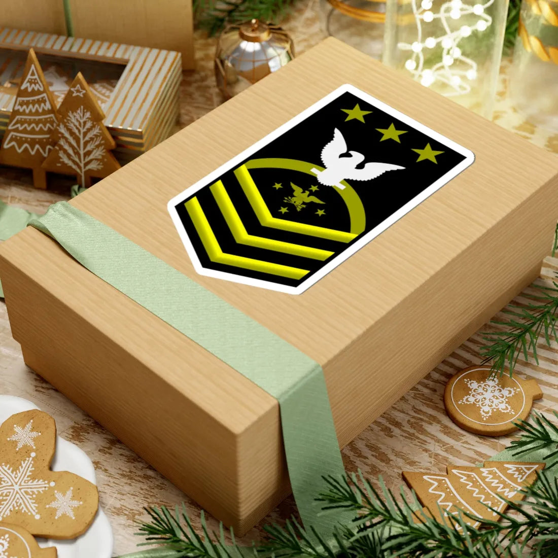 USN E9 SEAC (United States) (Military Rank) STICKER Vinyl Kiss-Cut Decal - The Sticker Space