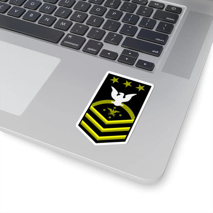 USN E9 SEAC (United States) (Military Rank) STICKER Vinyl Kiss-Cut Decal - The Sticker Space
