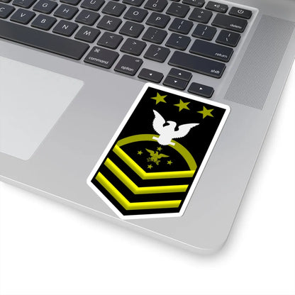 USN E9 SEAC (United States) (Military Rank) STICKER Vinyl Kiss-Cut Decal - The Sticker Space