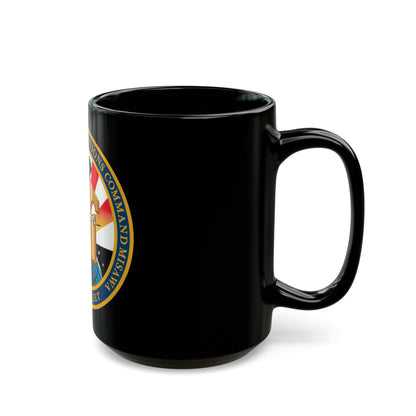 USN IOC Misawa NIOC 10th Fleet (U.S. Navy) Black Coffee Mug-The Sticker Space