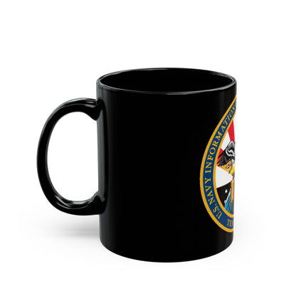 USN IOC Misawa NIOC 10th Fleet (U.S. Navy) Black Coffee Mug-The Sticker Space