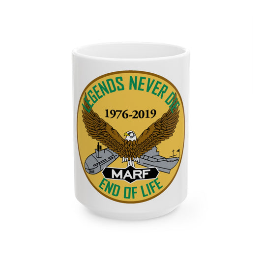USN LND MARF (U.S. Navy) White Coffee Mug-15oz-The Sticker Space