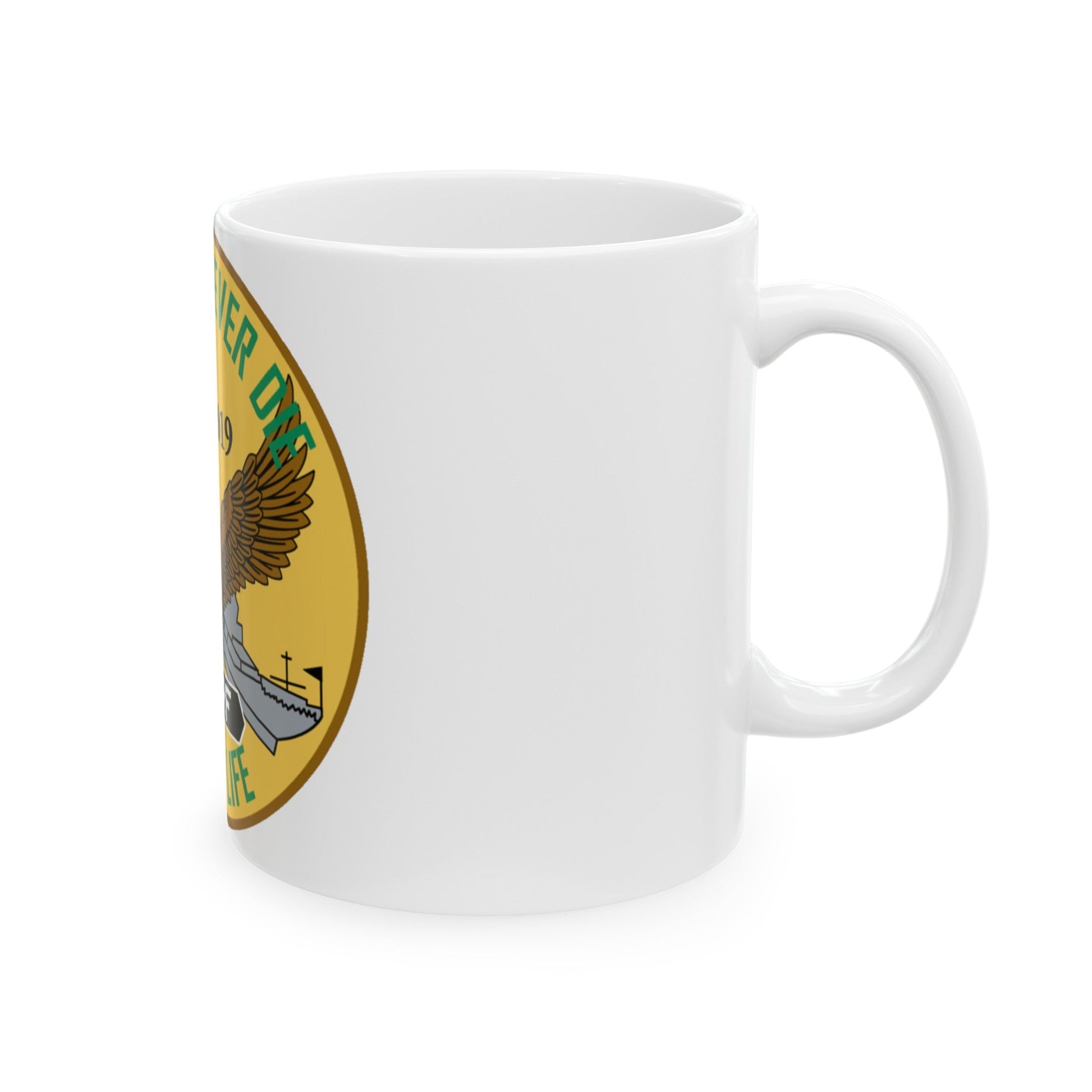 USN LND MARF (U.S. Navy) White Coffee Mug-The Sticker Space