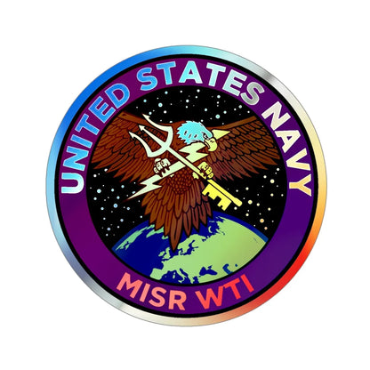 USN MISR WTI (U.S. Navy) Holographic STICKER Die-Cut Vinyl Decal 4 Inch Holographic - The Sticker Space