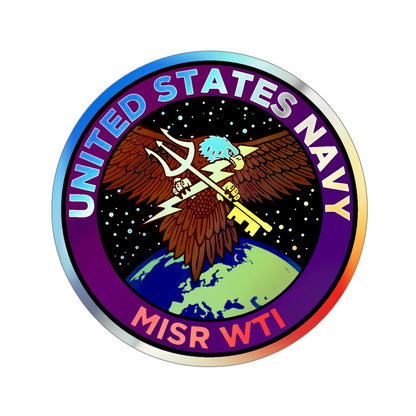 USN MISR WTI (U.S. Navy) Holographic STICKER Die-Cut Vinyl Decal 5 Inch Holographic - The Sticker Space