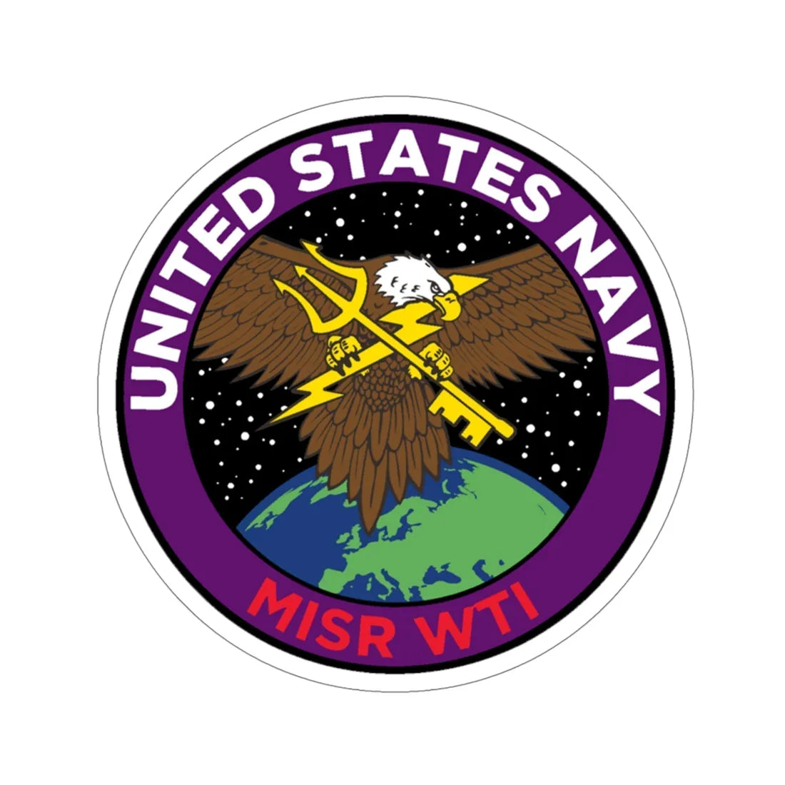 USN MISR WTI (U.S. Navy) STICKER Vinyl Die-Cut Decal 5 Inch - The Sticker Space