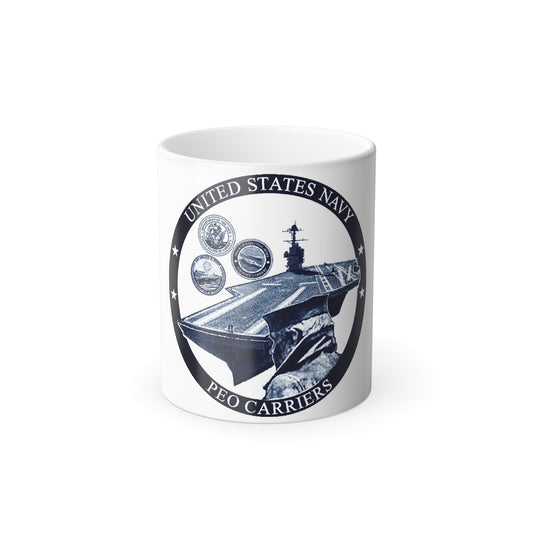 USN PEO Carriers (U.S. Navy) Color Changing Mug 11oz-11oz-The Sticker Space