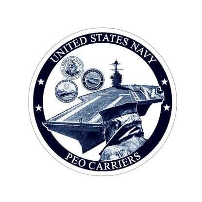 USN PEO Carriers (U.S. Navy) STICKER Vinyl Die-Cut Decal 4 Inch - The Sticker Space