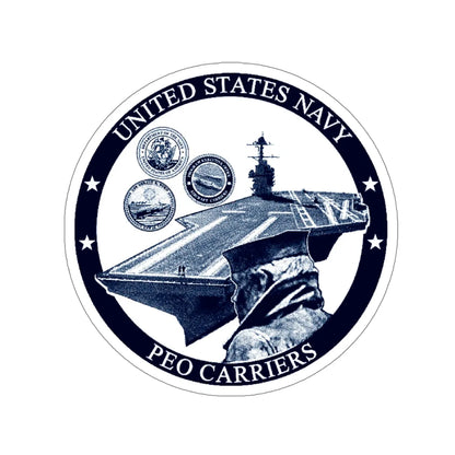USN PEO Carriers (U.S. Navy) STICKER Vinyl Die-Cut Decal 5 Inch - The Sticker Space