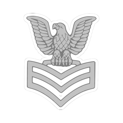 USN PO1 collar device (United States) (Military Rank) STICKER Vinyl Kiss-Cut Decal 3 Inch White - The Sticker Space
