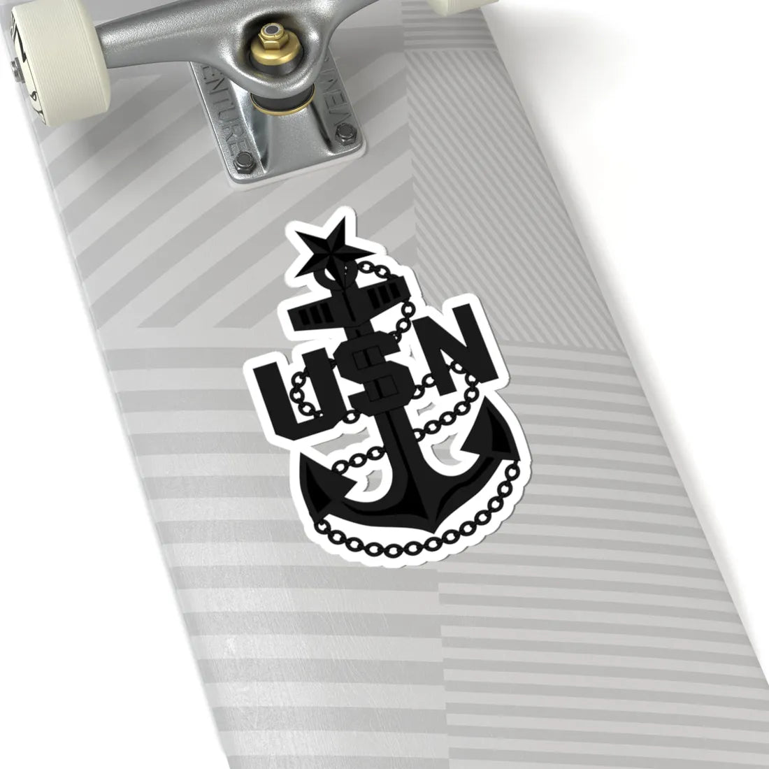 USN SCPO cap badge subdued (United States) (Military Rank) STICKER Vinyl Kiss-Cut Decal - The Sticker Space