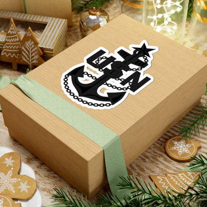 USN SCPO cap badge subdued (United States) (Military Rank) STICKER Vinyl Kiss-Cut Decal - The Sticker Space