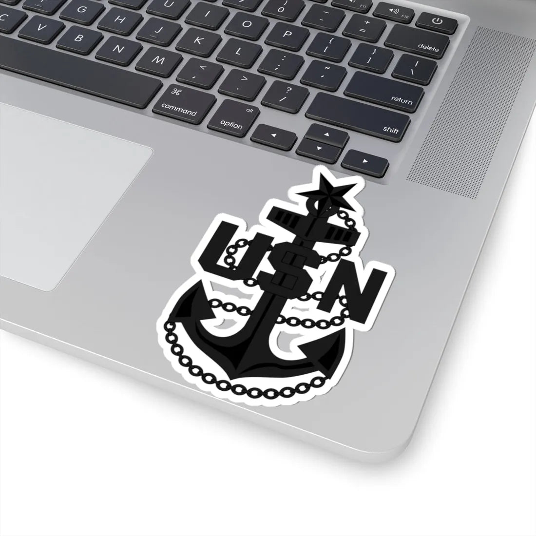 USN SCPO cap badge subdued (United States) (Military Rank) STICKER Vinyl Kiss-Cut Decal - The Sticker Space