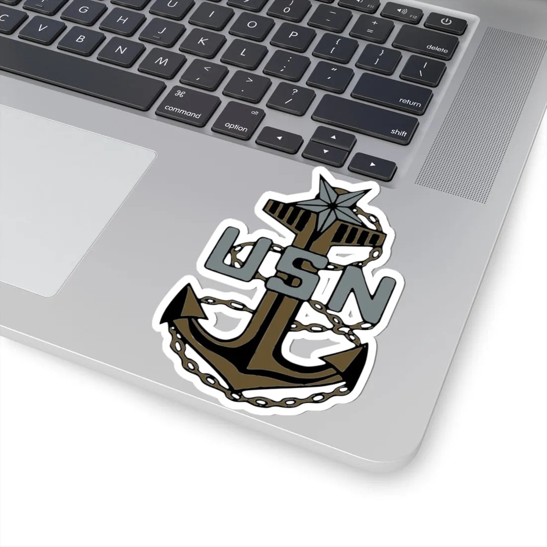 USN SCPO cap badge (United States) (Military Rank) STICKER Vinyl Kiss-Cut Decal - The Sticker Space