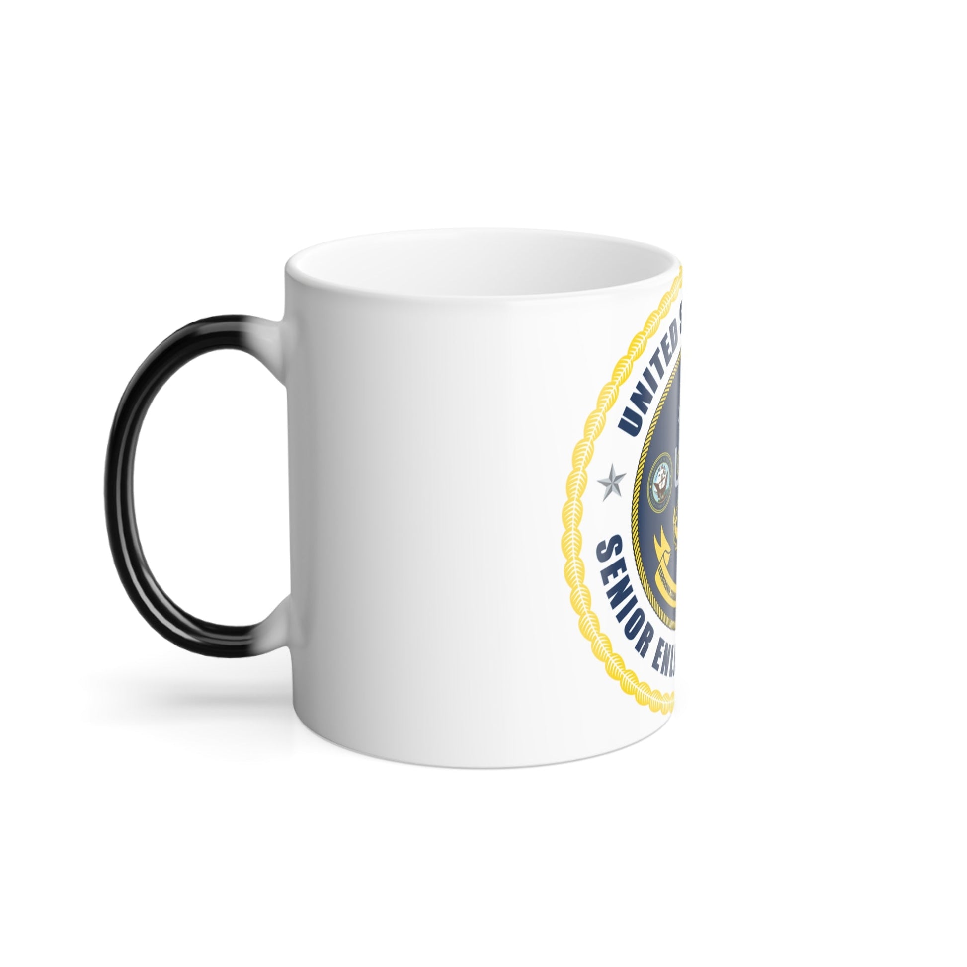 USN Senior Enlisted Academy NEW (U.S. Navy) Color Changing Mug 11oz-11oz-The Sticker Space