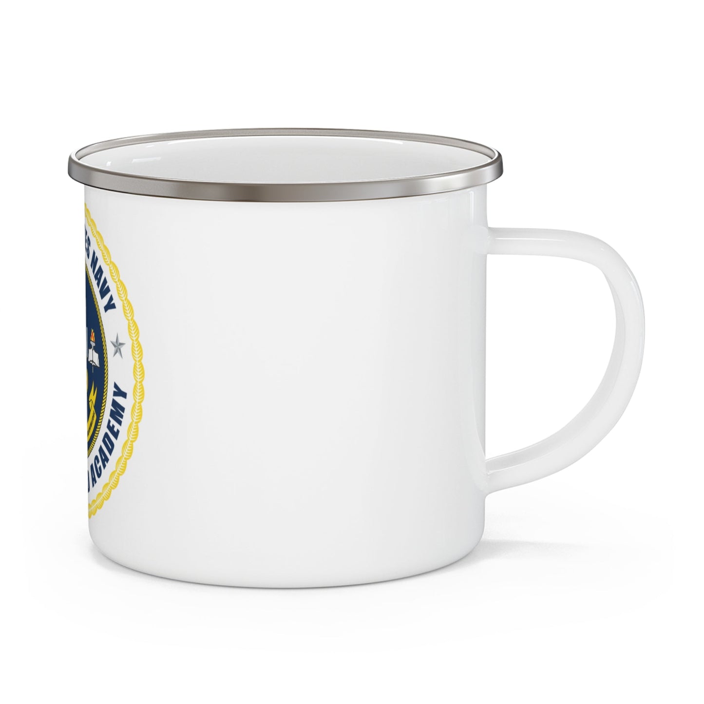 USN Senior Enlisted Academy NEW (U.S. Navy) Enamel Mug 12oz-12oz-The Sticker Space